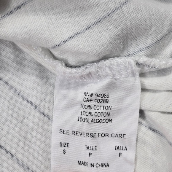 New Era Tampa Bay Rays Tank Top Womens S Cream Pinstripe Excellent Henley MLB - Picture 8 of 11